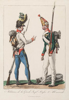 KG 13997
<br/>
Militairen van de Duitse en Russische Keizerlijke garde
<br/>
<em>Debucourt, Louis Phillibert (1755-1832)</em>